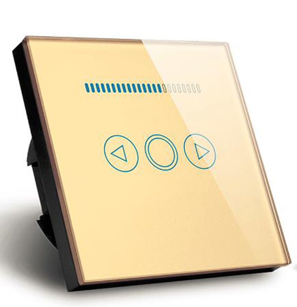 EU Standard 500 W LED Licht Dimmer Schalter Tempered Crystal Glasscheibe Touch Lichtschalter Dimmer
