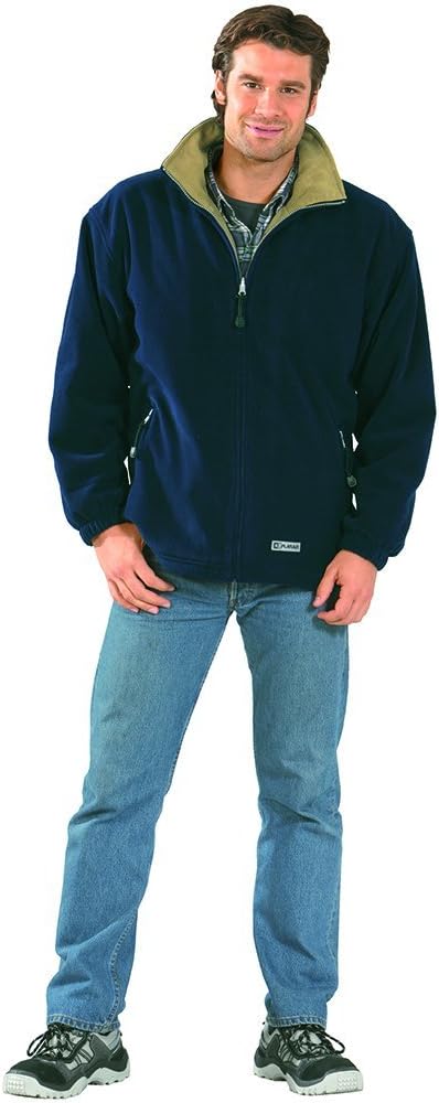 Planam 0347040 Outdoor Stream Fleecejacke, Marine/Camel, Grösse XS Marine/Camel XS, Marine/Camel XS