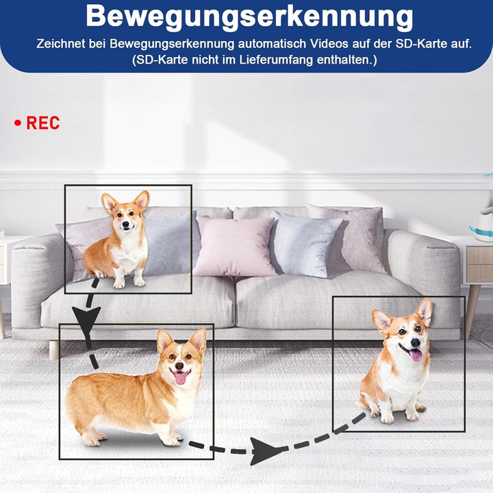 sakalaka Überwachungskamera HD 1080P Mini Kamera Videorekorder mit Bewegungserkennung und Loop-Aufze