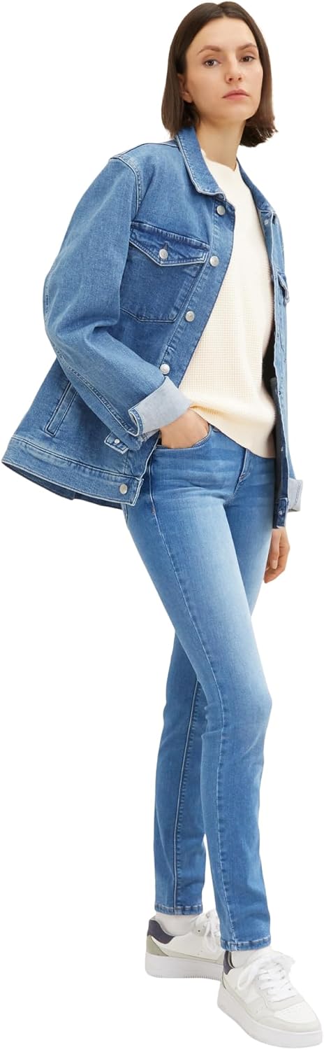 TOM TAILOR Damen Alexa Skinny Jeans 25W / 30L 10281 - Mid Stone Wash Denim, 25W / 30L 10281 - Mid St