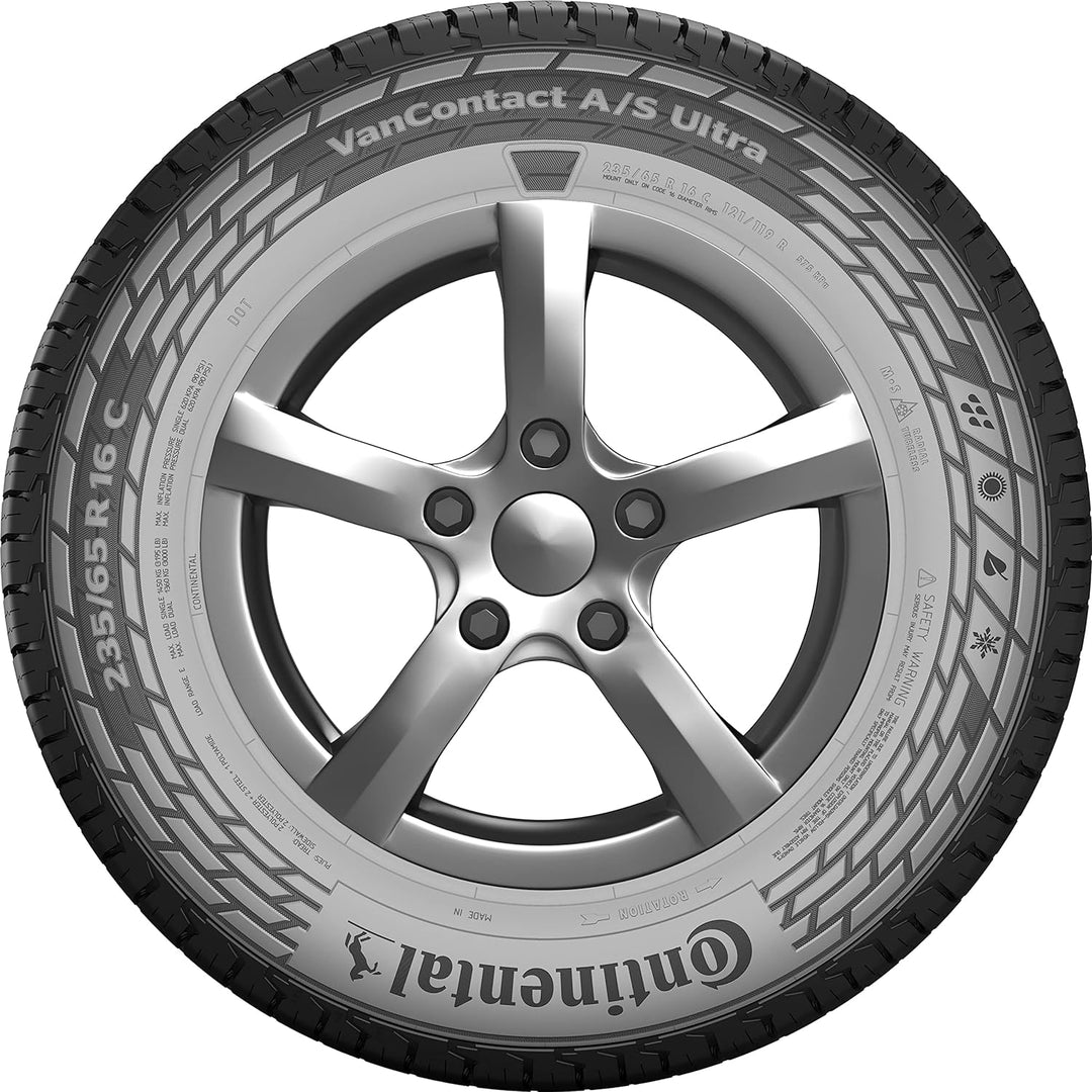 CONTINENTAL VanContact A/S Ultra M+S - 225/75 R16 121R - B/B/73dB - Ganzjahresreifen (Van/Transporte