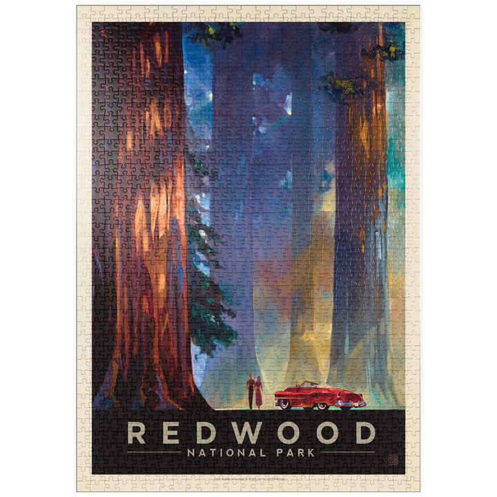 Redwood National Park: Unter den Giganten - Premium 1000 Teile Puzzle - MyPuzzle Sonderkollektion vo