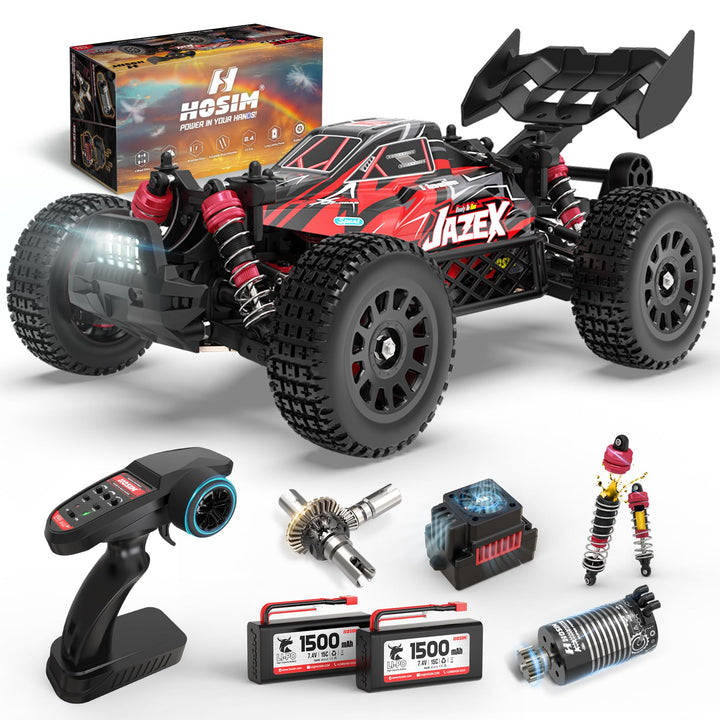 Hosim 1/14 Brushless RC Cars Max 60KM/H, Elektro High Speed Ferngesteuertes Auto für Erwachsene, Was