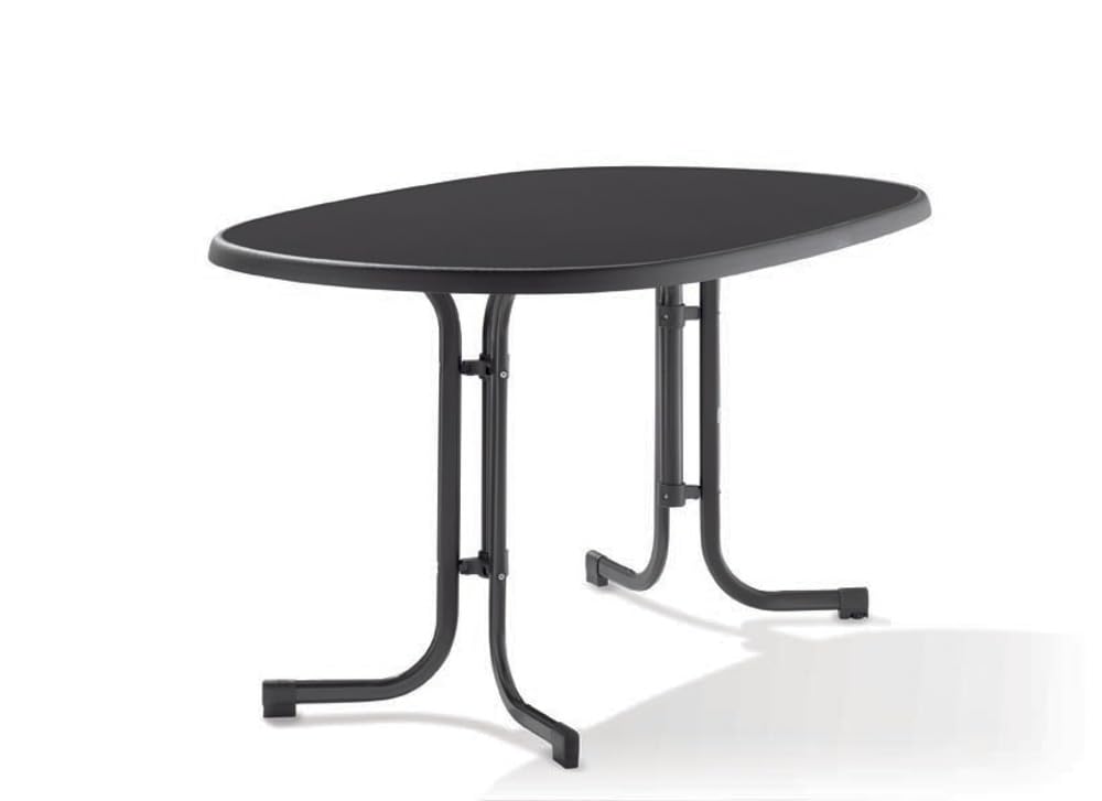 Sieger 252/G Boulevard-Klapptisch mit mecalit-Pro-Platte 140 x 90 cm, Stahlrohrgestell eisengrau, Ti