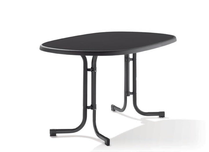 Sieger 252/G Boulevard-Klapptisch mit mecalit-Pro-Platte 140 x 90 cm, Stahlrohrgestell eisengrau, Ti