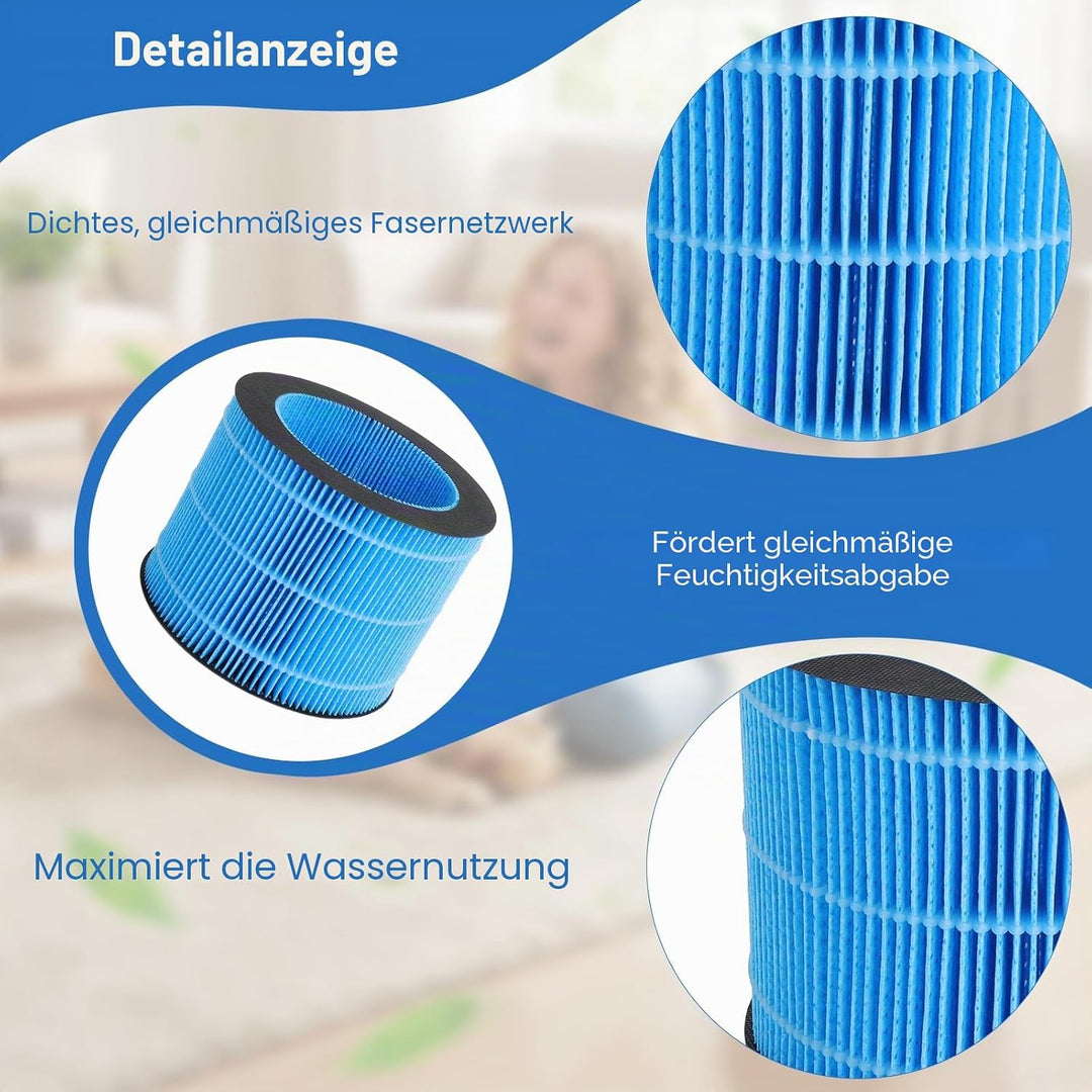 Ersatzfilter Filter Luftfilter Kompatibel mit Philips HU3918, HU3916, HU3915, HU2718, HU2716 Luftbef