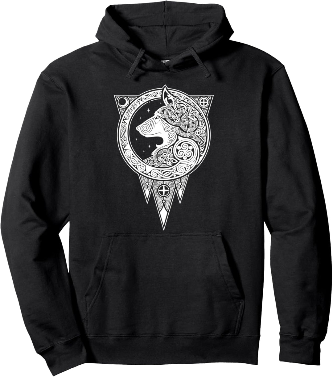 Wikinger Fenriswolf - Fenrir Symbol Nordische Mythologie Pullover Hoodie