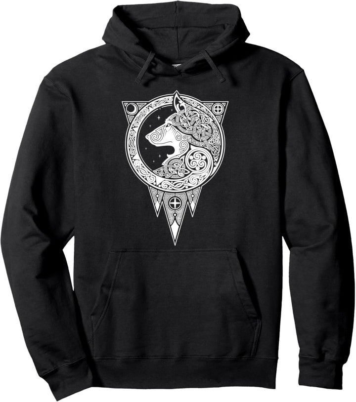Wikinger Fenriswolf - Fenrir Symbol Nordische Mythologie Pullover Hoodie