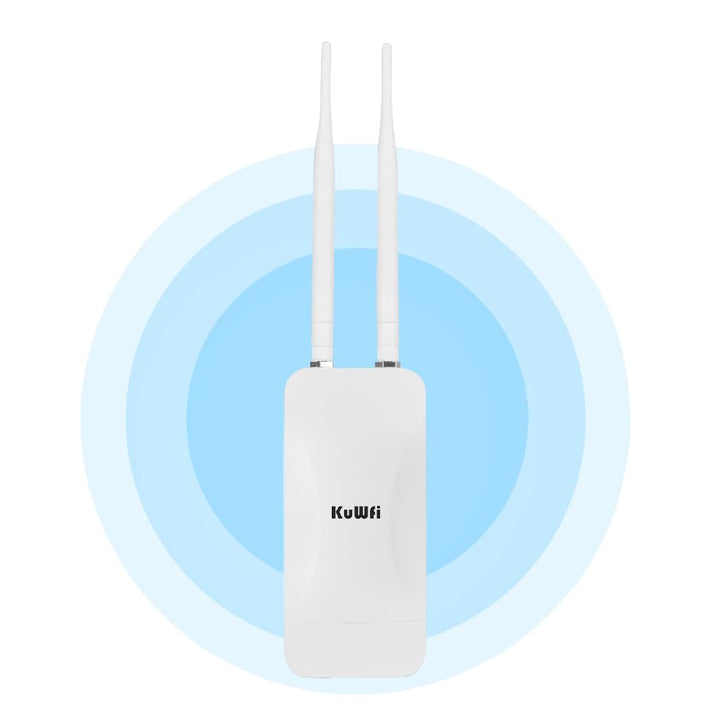 KuWFi Outdoor WLAN Access Point, 1200Mbps Long Range Wi-Fi Extender, Dualband Gigabit Wireless Acces