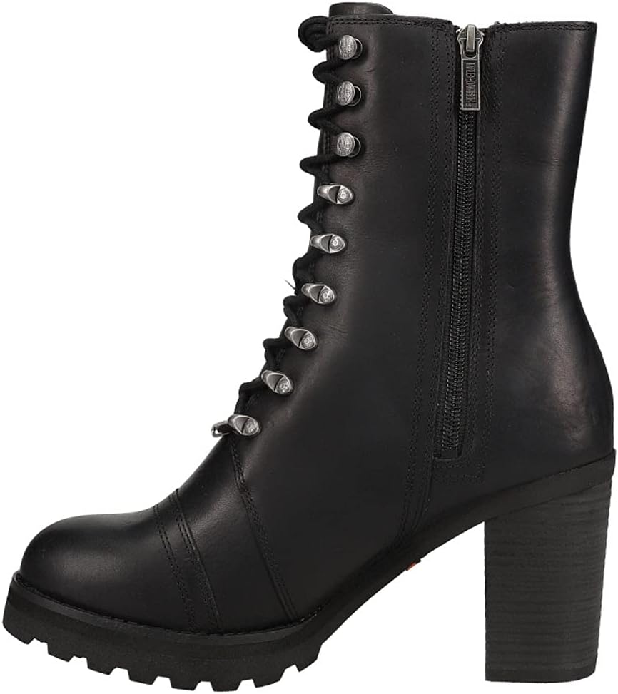 HARLEY-DAVIDSON Damen Seneca Spitze 17,8 CmMotorradstiefel 41 EU Schwarz, 41 EU Schwarz