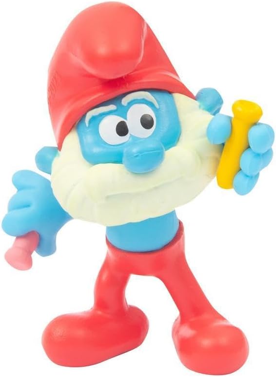 PITUFOS The Smurfs Magic Key Playset Papa House, Figurenhaus, Häuschen mit Kartoffelfigur 5 cm, Inne