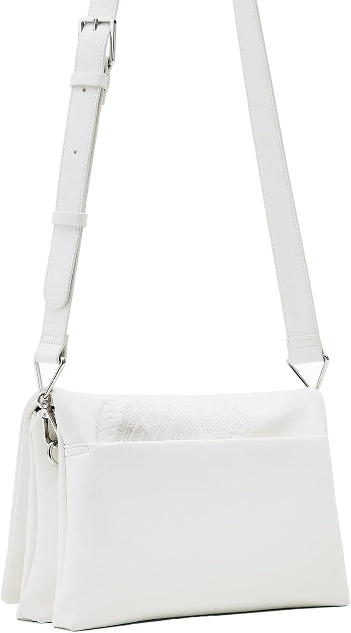 Desigual Damen Bag_Alpha Dortmund Flap 7002 ORANGE Weiss, Weiss