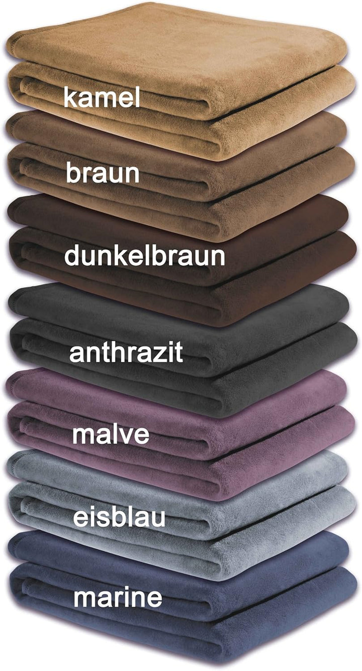 biederlack Wohndecken Thermosoft dunkelrot