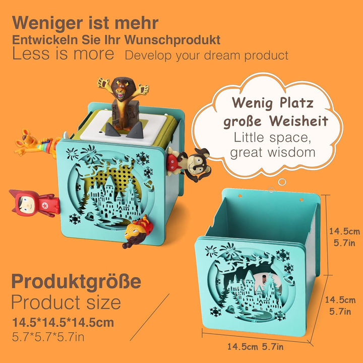 Metall Tonie Regal vollständig magnetisches Toniebox Regal Tonie aufbewahrung für bis zu 25-40 Figur
