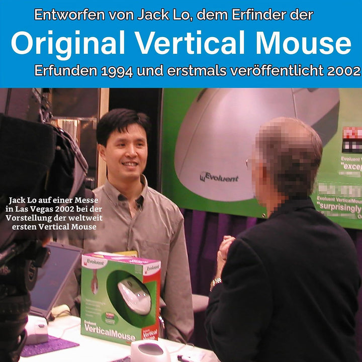 Evoluent Vertical Mouse 4 Small Wireless, VM4SW, Schwarz Single