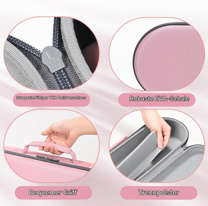 RLSOCO Tasche für Dyson Supersonic r Haartrockner HD17 - Rosa (Hinweis: Nicht kompatibler Diffusor)