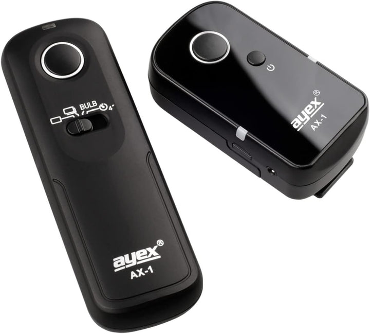ayex Funk-Fernauslöser AX-1, Kompatibel mit Canon (N3) z.B. EOS R5 1D X Mark II 5D Mark IV 5DS 6D 7D