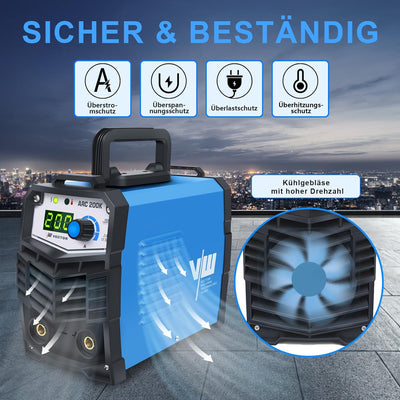 Elektroden Schweissgerät 200 A, MMA Inverter Schweissgerät, Elektroden ARC Welder, ARC200K Elektro S