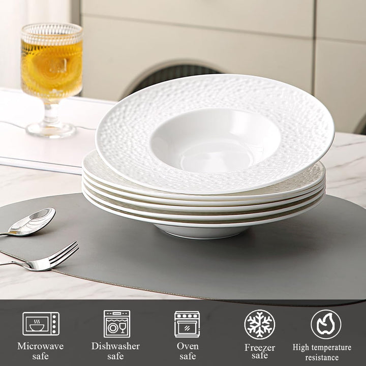Berglander Suppenschalen Set mit 6, wiederverwendbare 260ml Kunststoff-Multipurpose-Teller für Pilzs