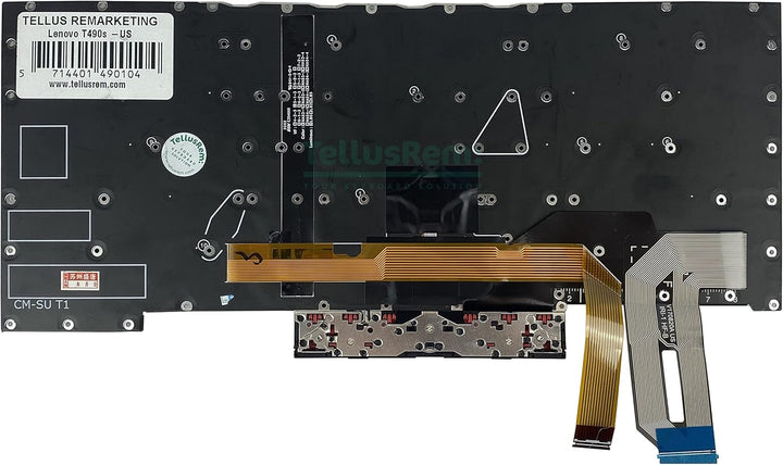 TellusRem ersatztastatur US Hintergrundbeleuchtung für Lenovo Thinkpad T490s T495s Backlit US, Backl