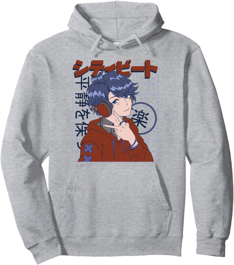 Anime japanischer Junge mit Kopfhörern Mann Manga Pullover Hoodie