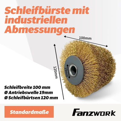 FANZWORK V2 1500 Watt Satiniermaschine zur Renovierung von Oberflächen aller Art, mit Staubsaugung-A