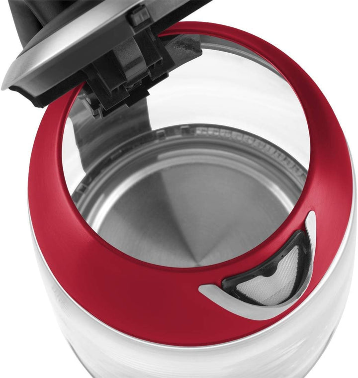 CONCEPT Hausgeräte Glas wasserkocher mit 1,7 L Fassungsvermögen, mit Filter