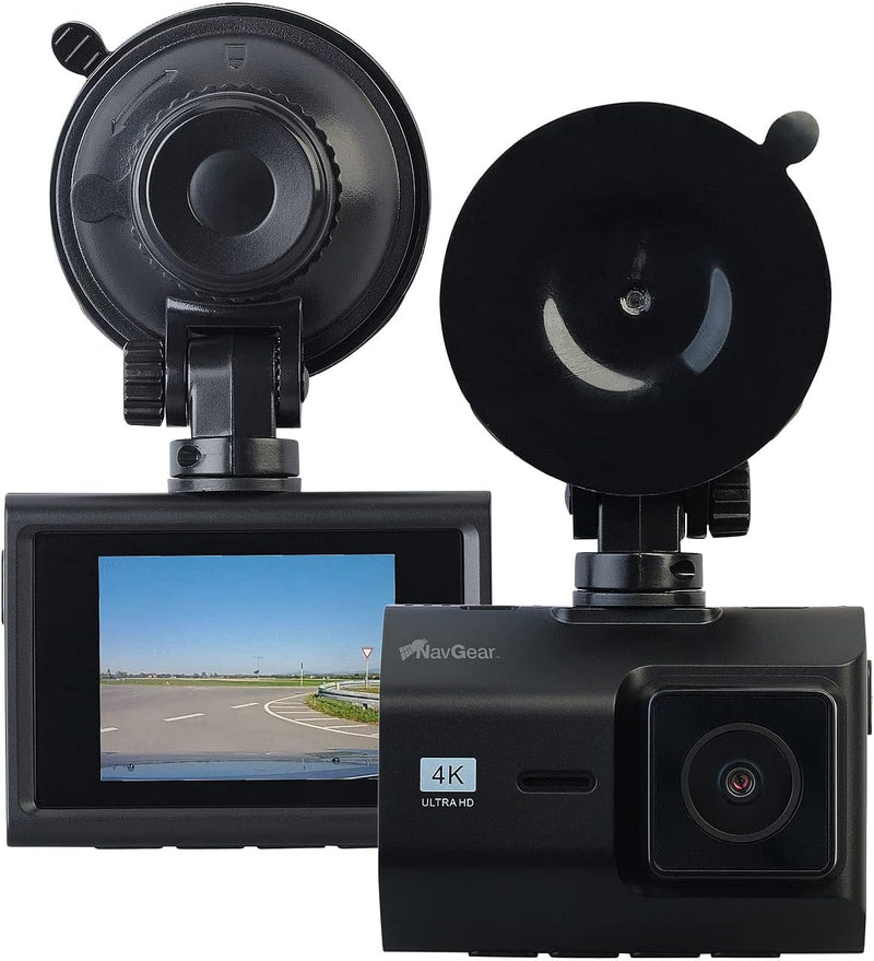 NavGear Autocam: 4K-UHD-Dashcam mit 2K-Heckkamera, GPS, WDR, WLAN & App, Sony-Sensor (Registrator, D