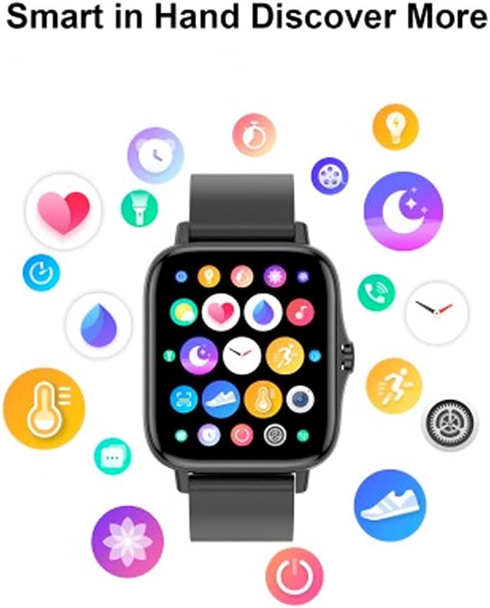 DCU TECNOLOGIC | Moderne Smartwatch | Smartwatch-Anrufe | Benachrichtigungen Apps und Anrufe | 8 Spo