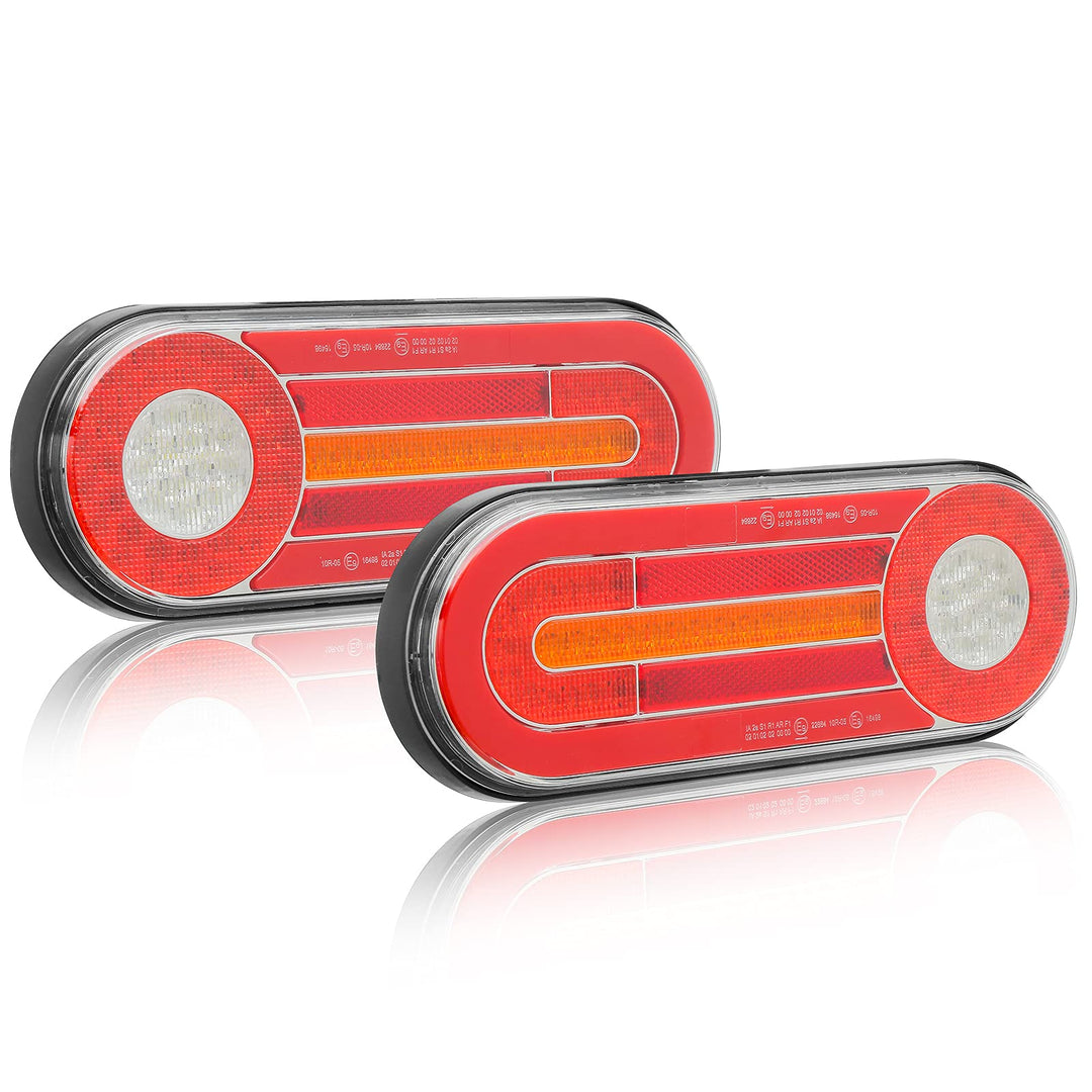 D-TECH 2Pcs LED-Anhänger Rücklicht, Bremslicht, Rückfahrnebelscheinwerfer, Neon-Effekt Rücklicht, dy