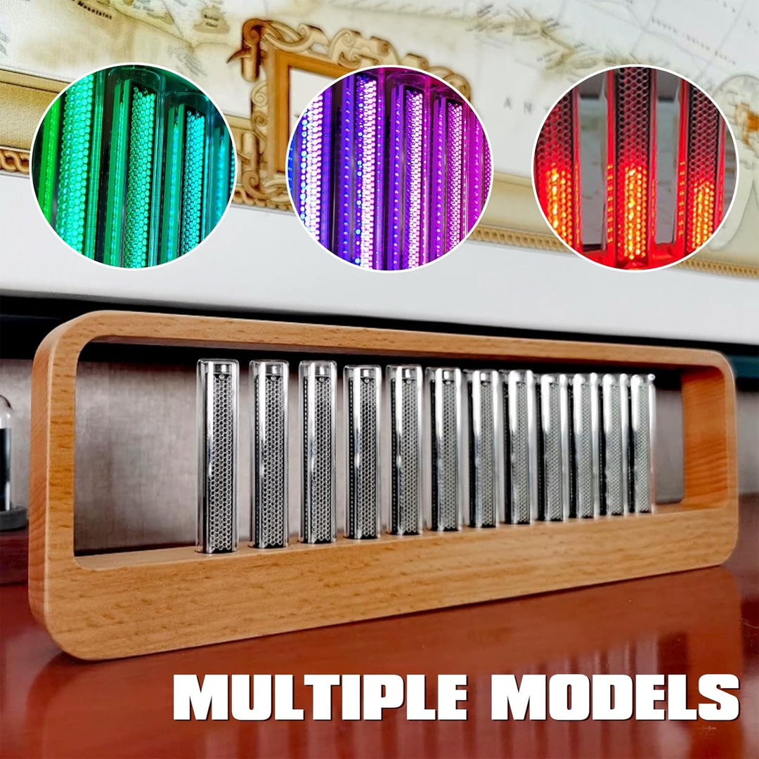 LED Nixie Uhr, Nixie Röhrenuhr Tube Clock, Musik Rhythmus Licht, Verschiedene Rhythmusstile, Einstel
