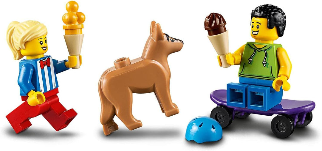 LEGO 60253 City Great Vehicles Eiswagen, Kreatives Spielzeug Mit Skater- Und Hundefigur, Geschenk Fü
