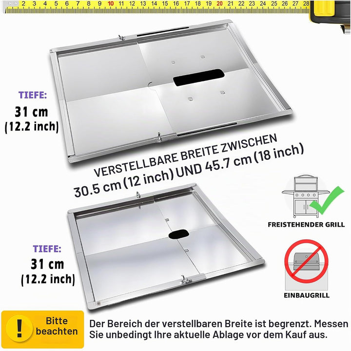 Outdoor Bazaar Ersatz-Fettwanne Set für Grill-Modelle von Nexgrill, Dyna Glo, Kenmore, Backyard Gril