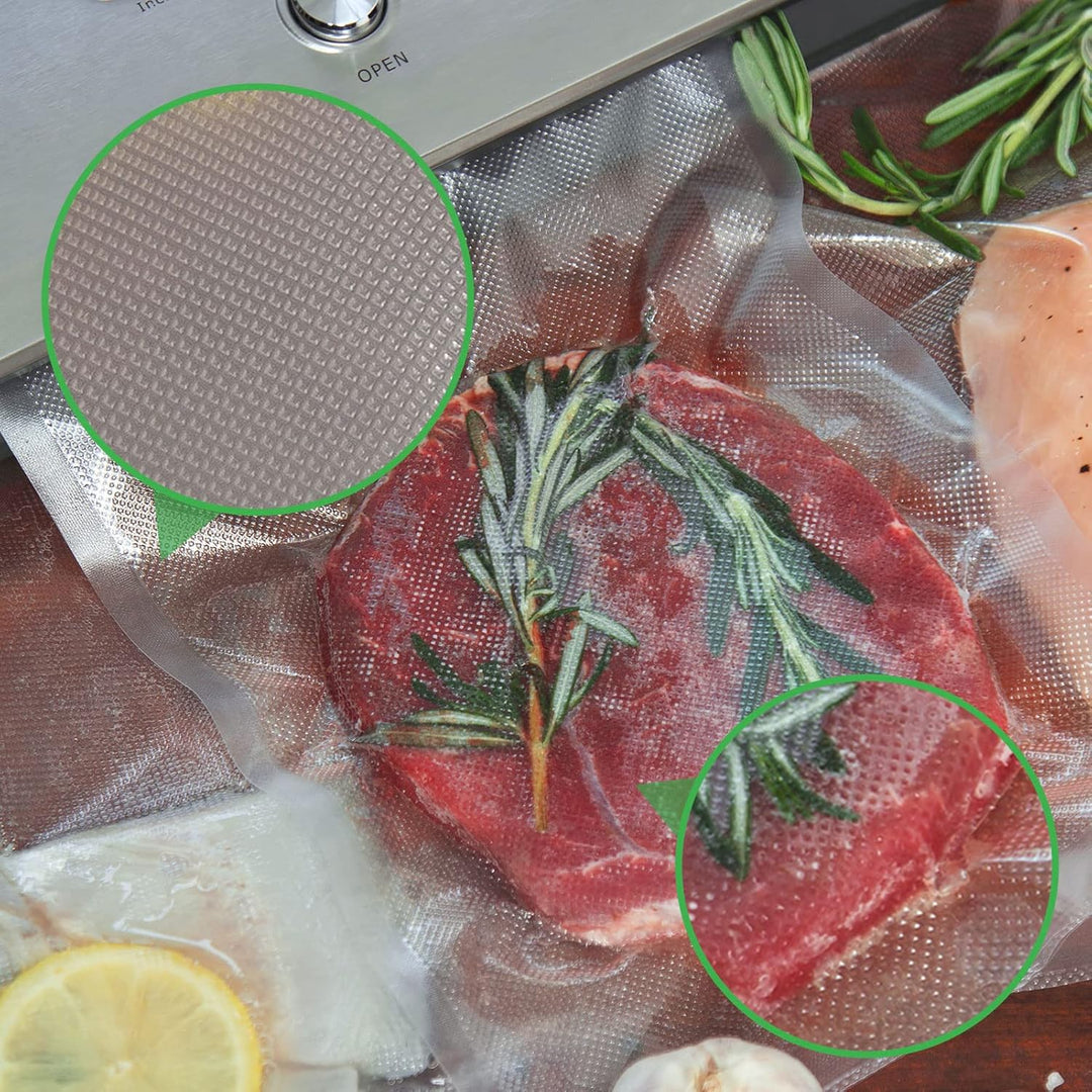 YISH Vakuumierbeutel Vakuumbeutel-Lebensmittel Vakumierfolienrollen Vakuumierfolie Vakumierbeutel：Va