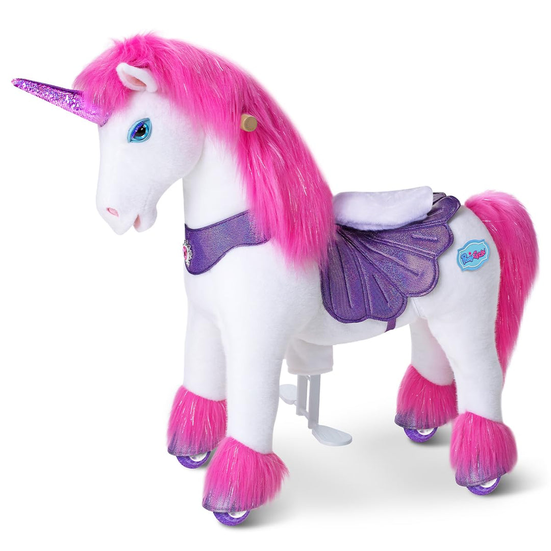PonyCycle Fortschrittlich Modell Y Einhorn Reitpferd Einhorn mit Magisches Geräusche für Kinder 4–7