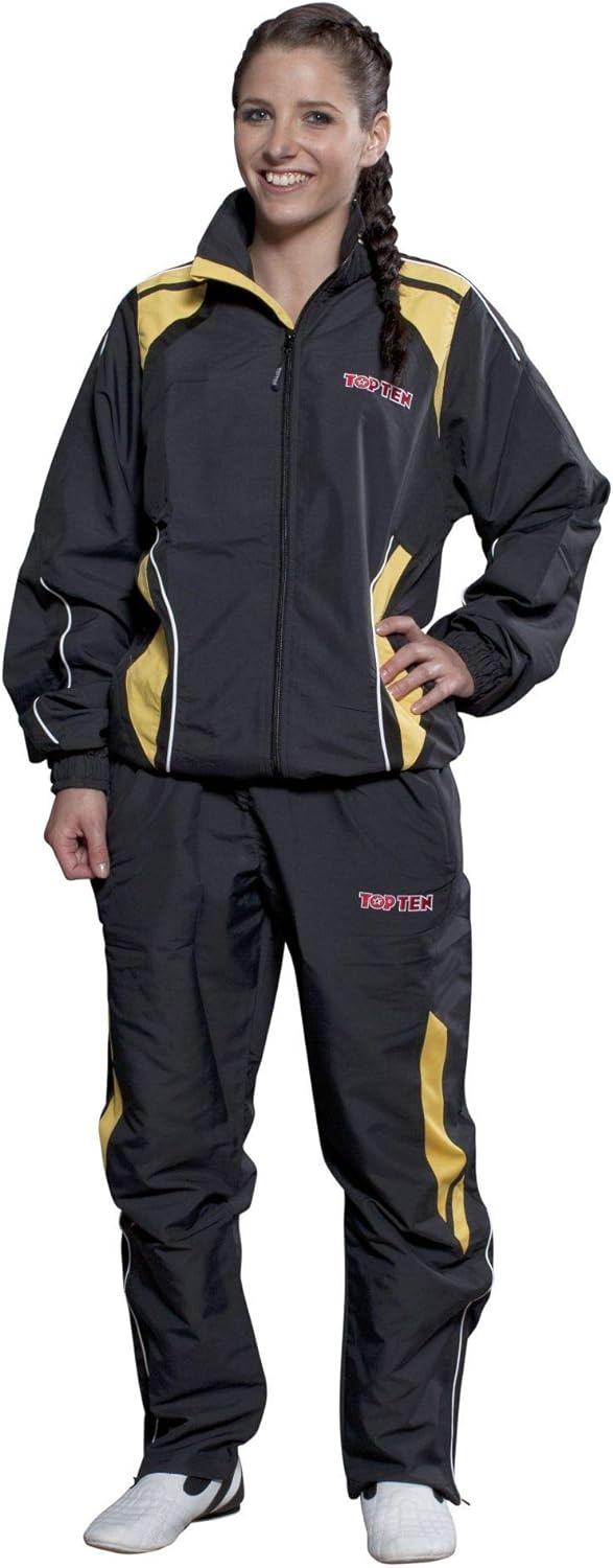 TopTen Fitnessanzug XL Schwarz - Gelb, XL Schwarz - Gelb