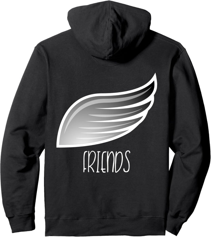 Beste Freunde Engelsflügel Best Friends Partnerlook Pullover Hoodie