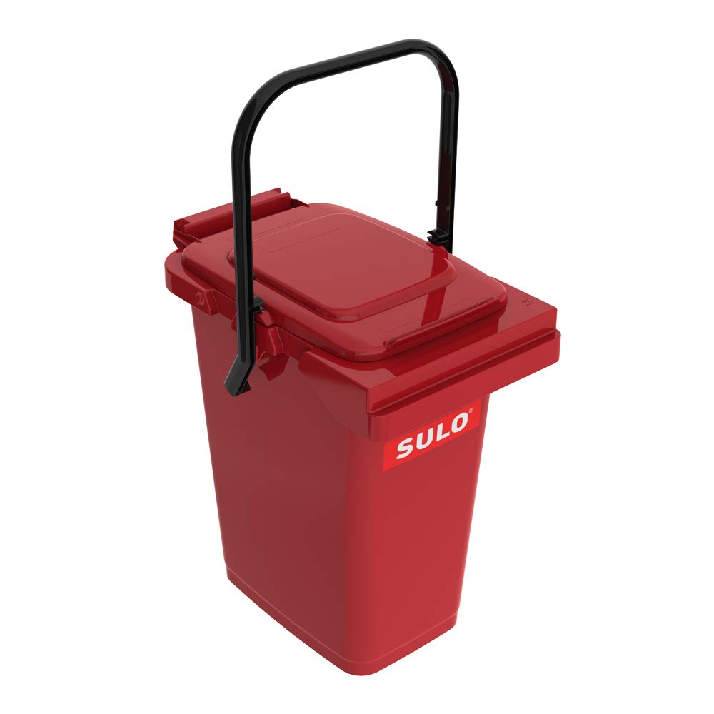 Müllbehälter/Abfalleimer 25 Liter rot