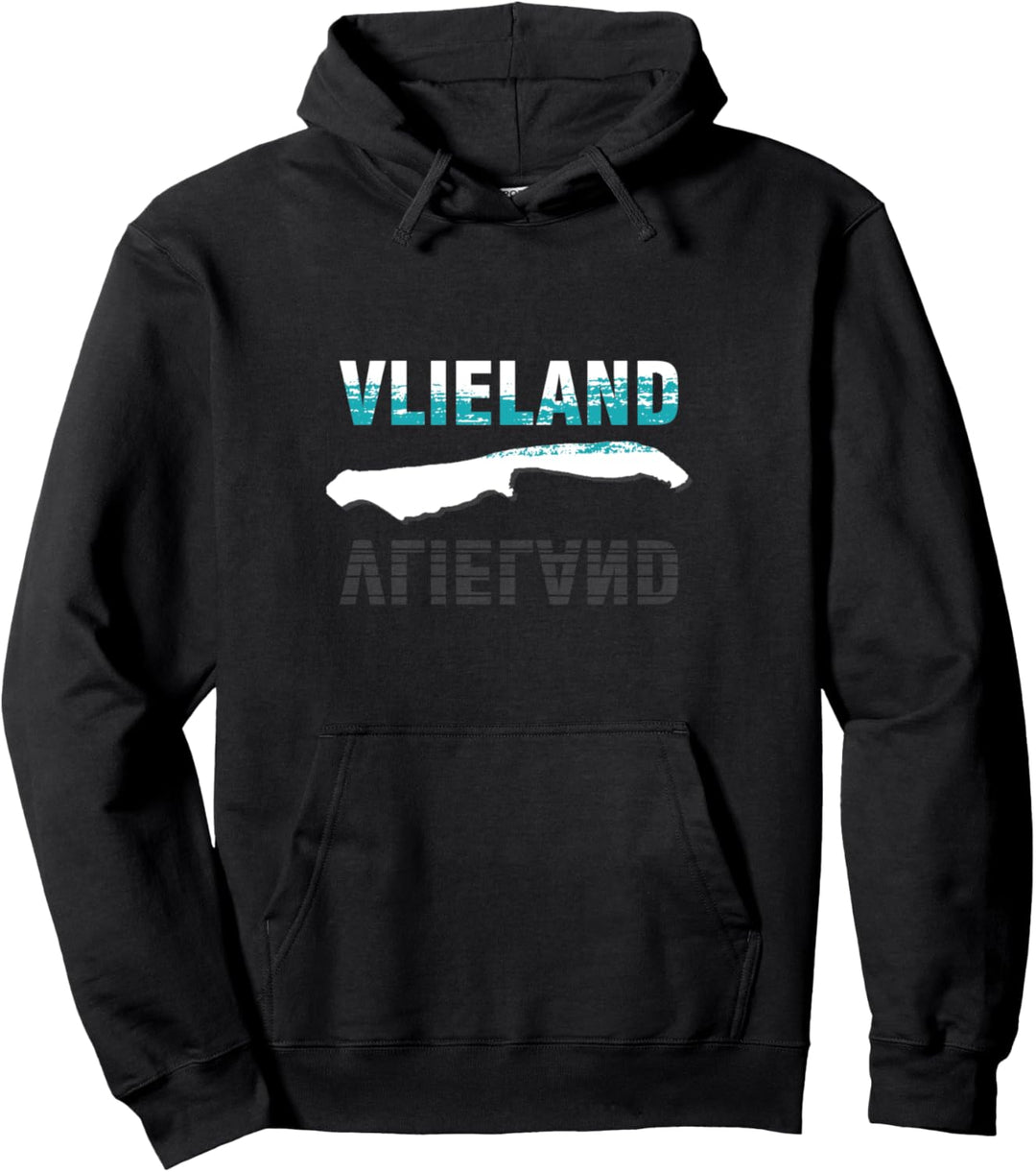 Vlieland Niederland Holland Landkarte Koordinaten Pullover Hoodie