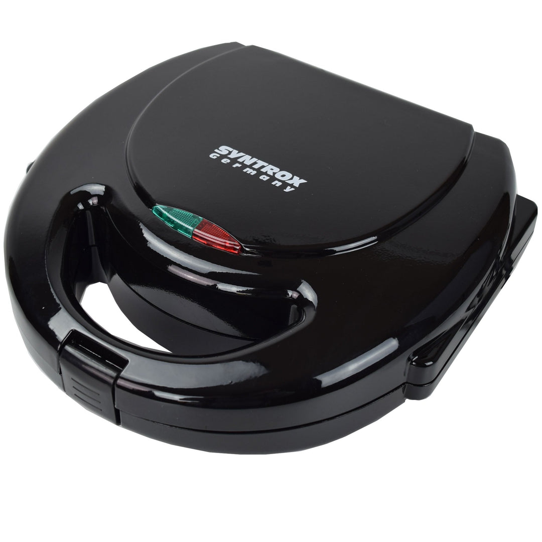 Syntrox Sandwichmaker Albal | Sandwich Toaster mit entnehmbaren Platten | Antihaftbeschichtet, Schwa