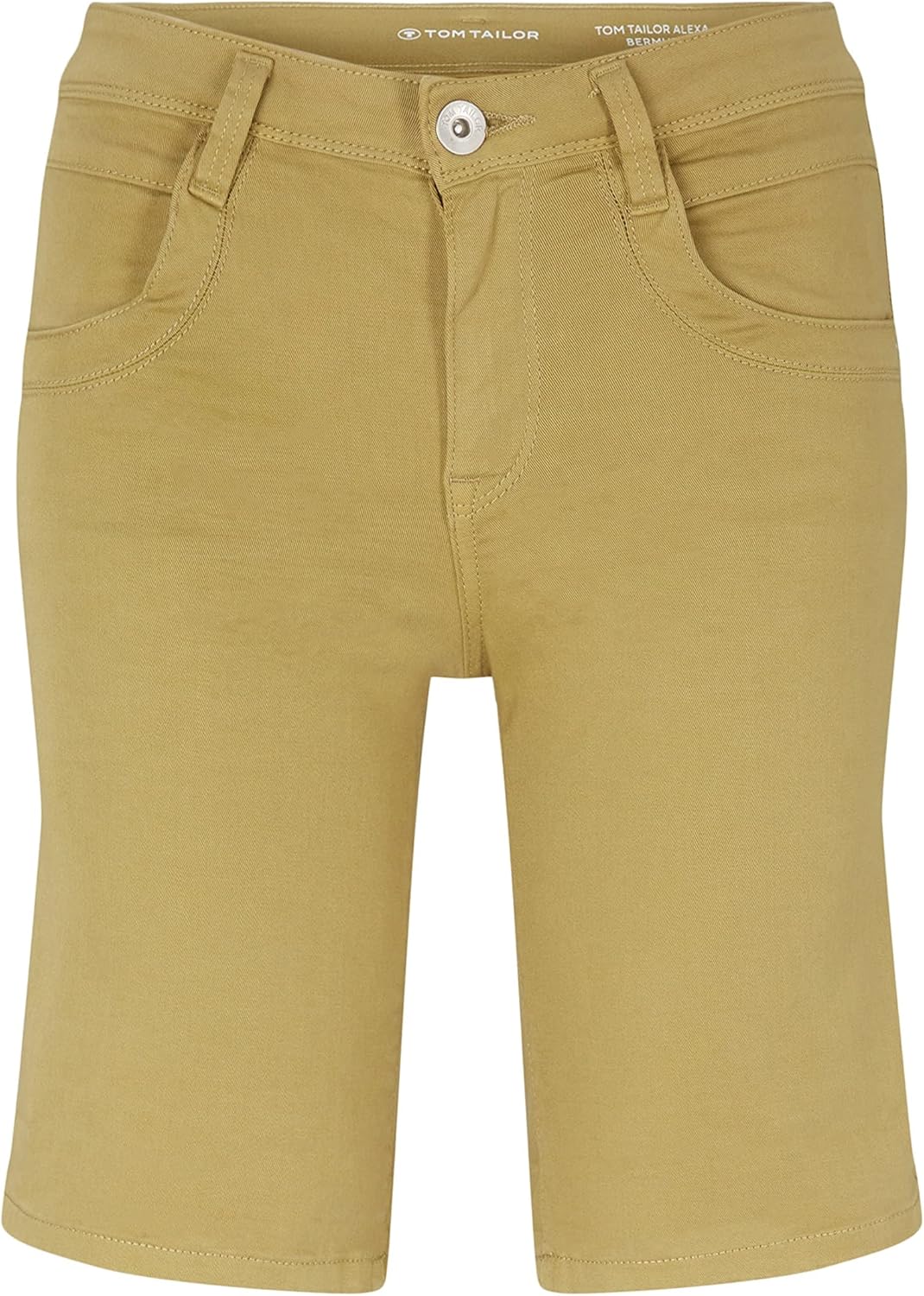 TOM TAILOR Damen Alexa Bermuda Shorts 36 28723 - Moderate Olive, 36 28723 - Moderate Olive