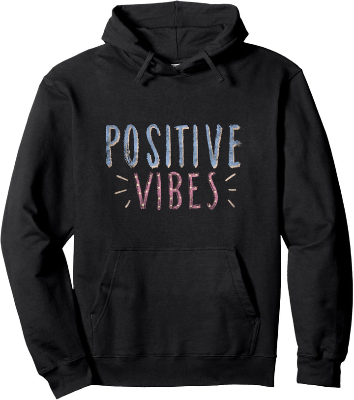 Positivity Inspirational Zitat Abstrakte Typografie Vibes Pullover Hoodie