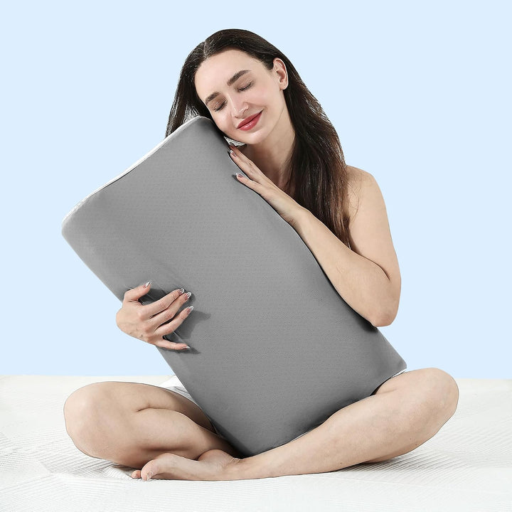 Elviros Memory Foam Kissen, Verstellbares Ergonomisches Kopfkissen gegen Nackenschmerzen, Nackenstüt