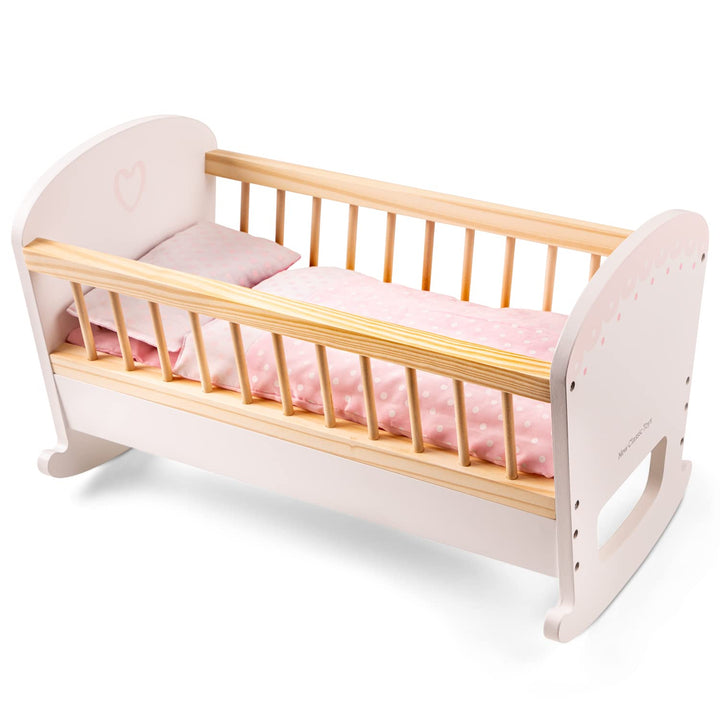 New Classic Toys Puppenbett mit Bettwäsche, Puppenbett