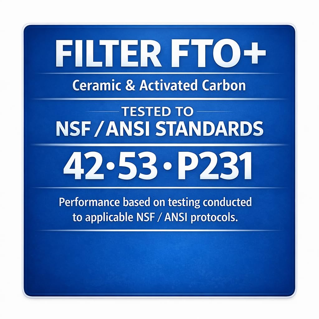 8,5L Gravity Filtration System | Coldstream FTO+ Filter + 7" Edelstahl WaterView + Ständer