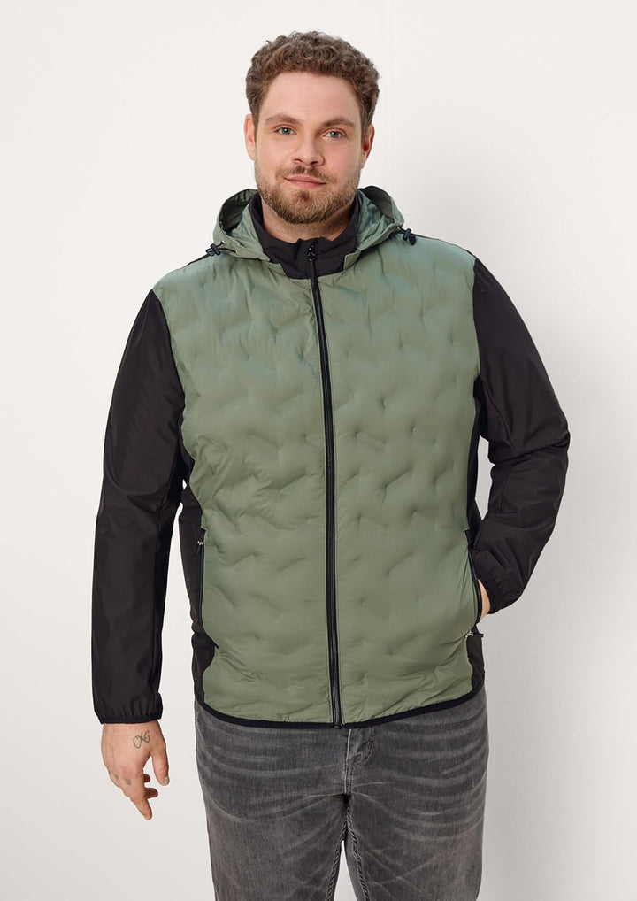 s.Oliver Herren Jacke Langarm 4XL Grosse Grössen Khaki/Oliv, 4XL Grosse Grössen Khaki/Oliv