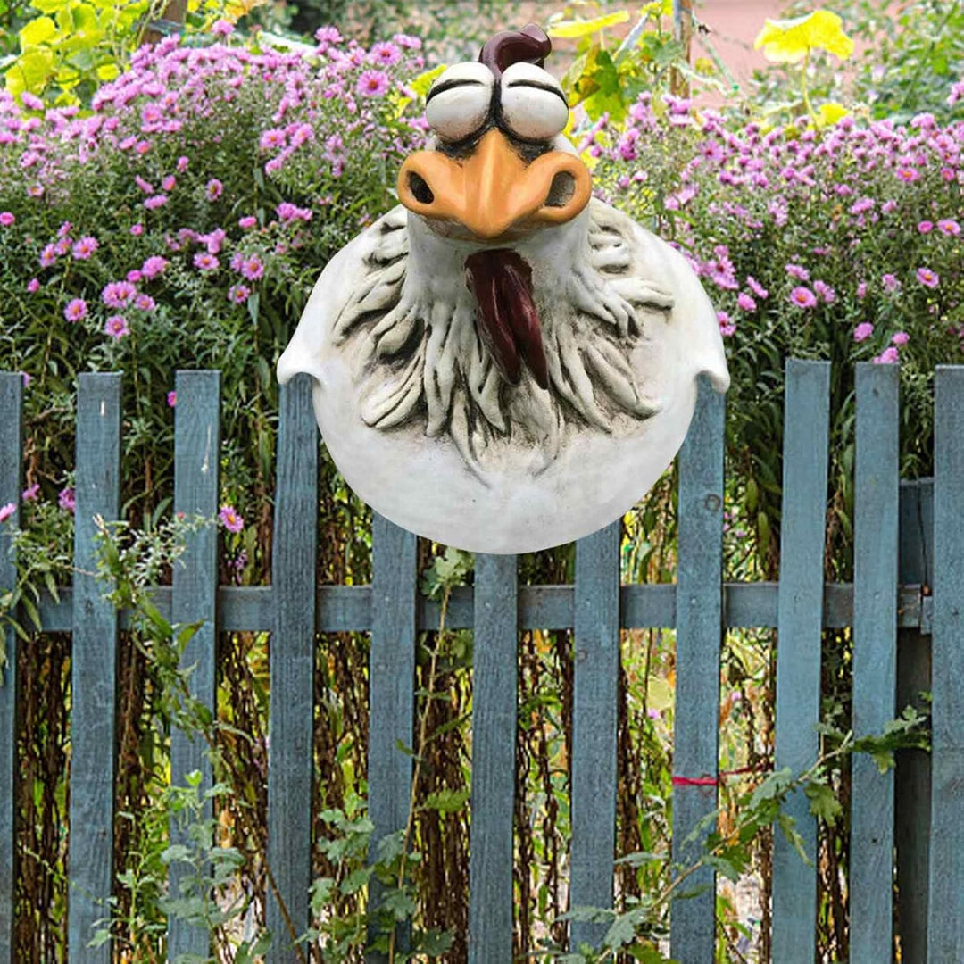 demaxiyad Huhn Deko Garten, Keramik Huhn Gartendeko, Hühner Gartenstatuen, Huhn Gartendeko Für Draus