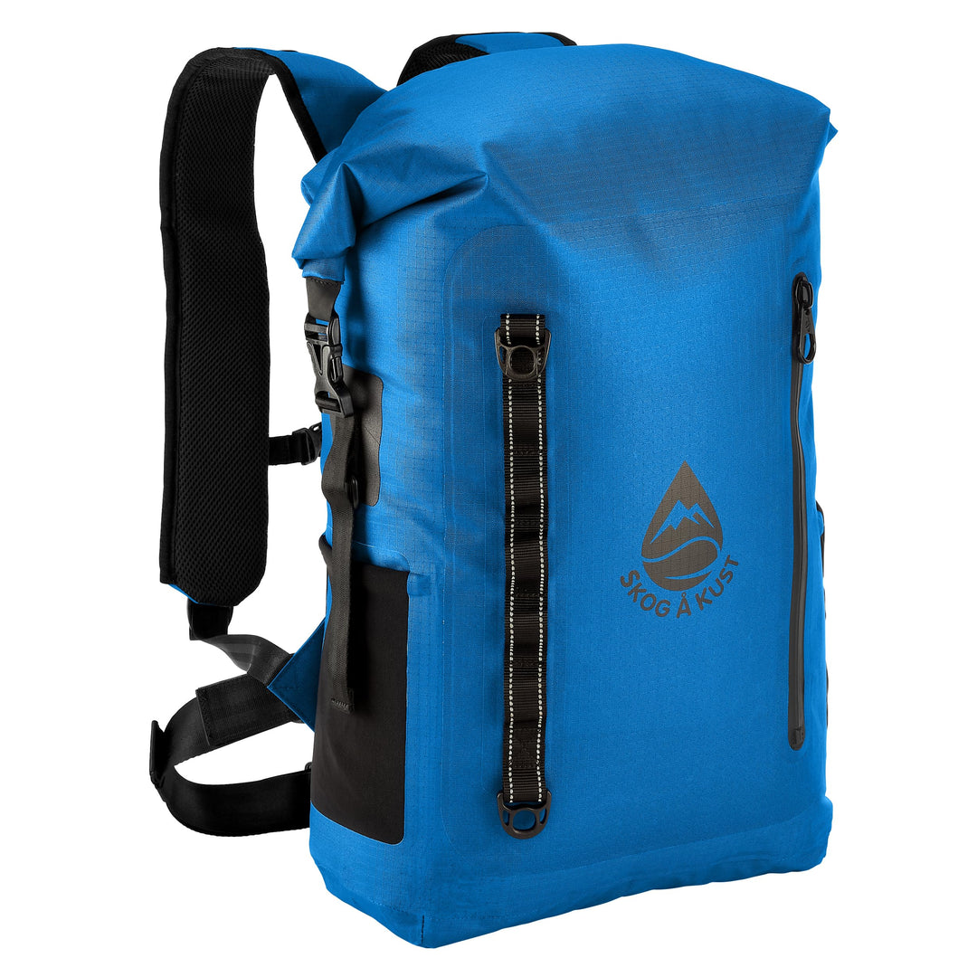 Skog Å Kust BackSåk Pro Rucksäcke mit luftdichter Reissverschlusstasche Blau 35 Liter, Blau 35 Liter