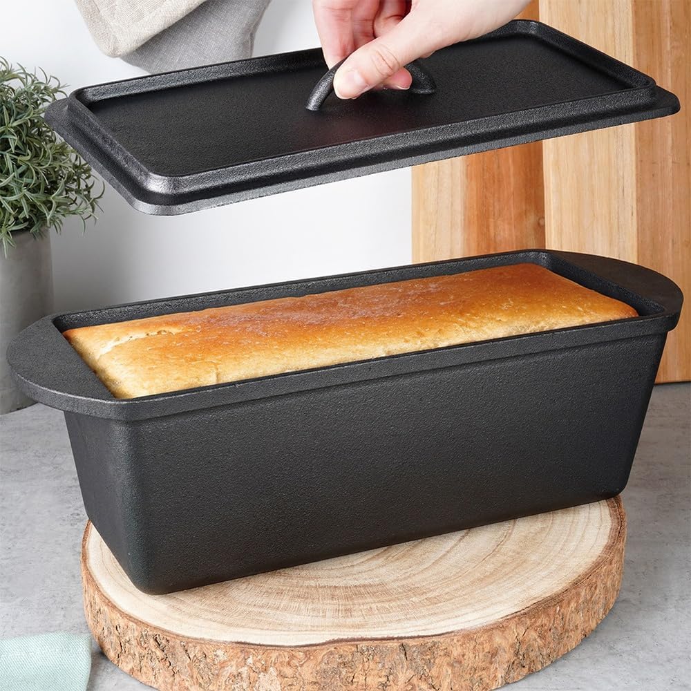 Vilde Brotbackform mit Deckel 3L 35 cm rechteckig Kastenform für Toastbrot