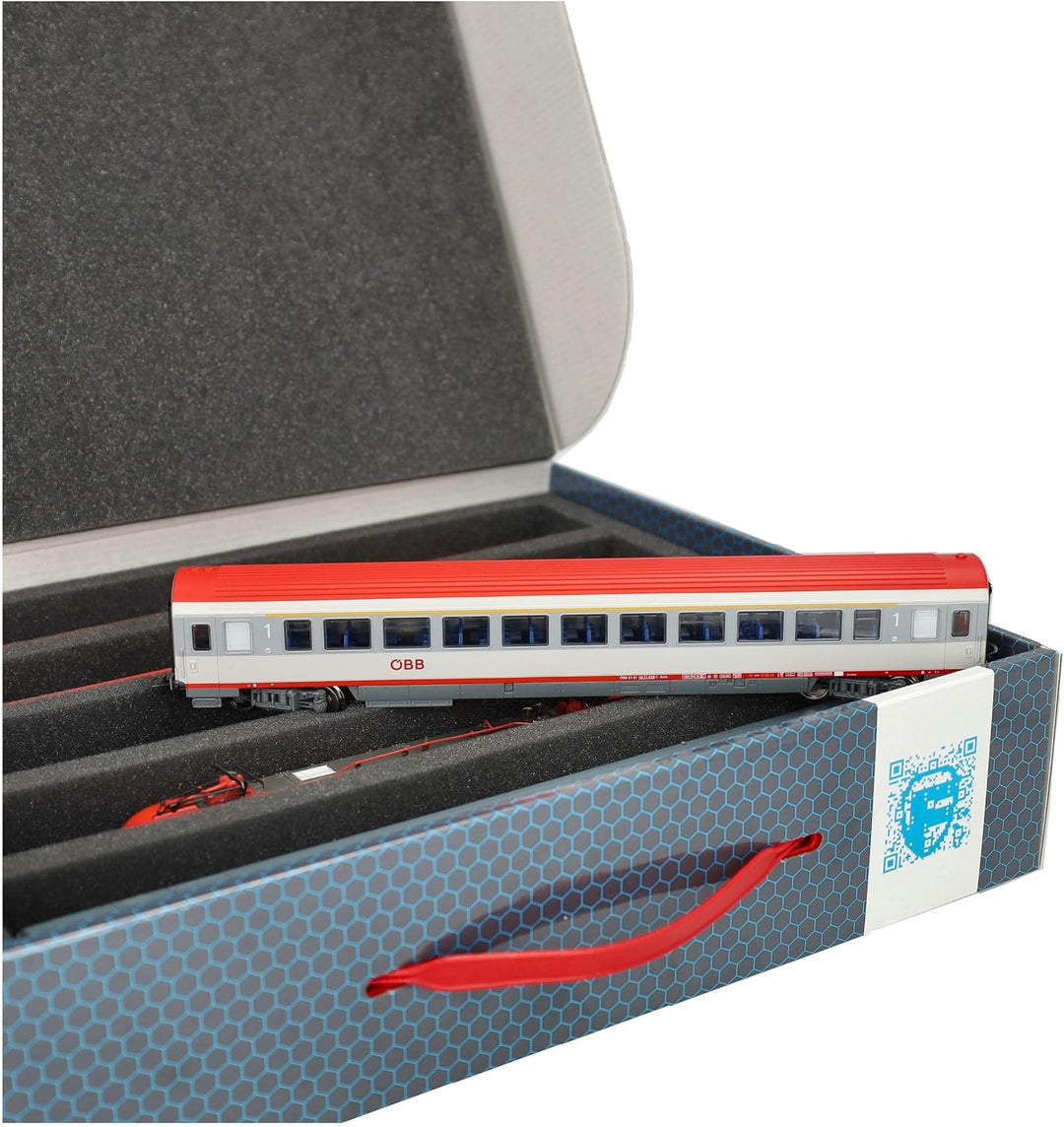 Feldherr 3 Stück Sparpack Lagerbox Spur H0-5 Stege stehend kompatibel mit Modelleisenbahnen, Loks un